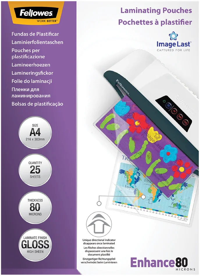 Fellowes Pochette de plastification, A5, brillante - OEM 5396101