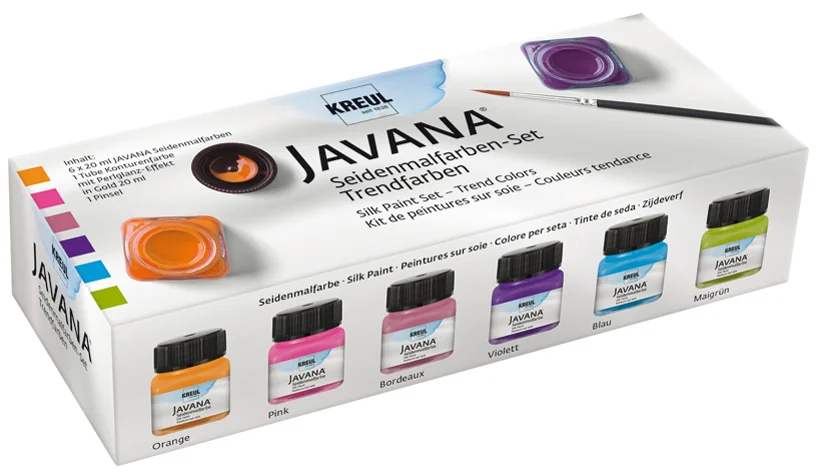 KREUL Peinture pour soie JAVANA, kit couleur tendance - OEM 81800