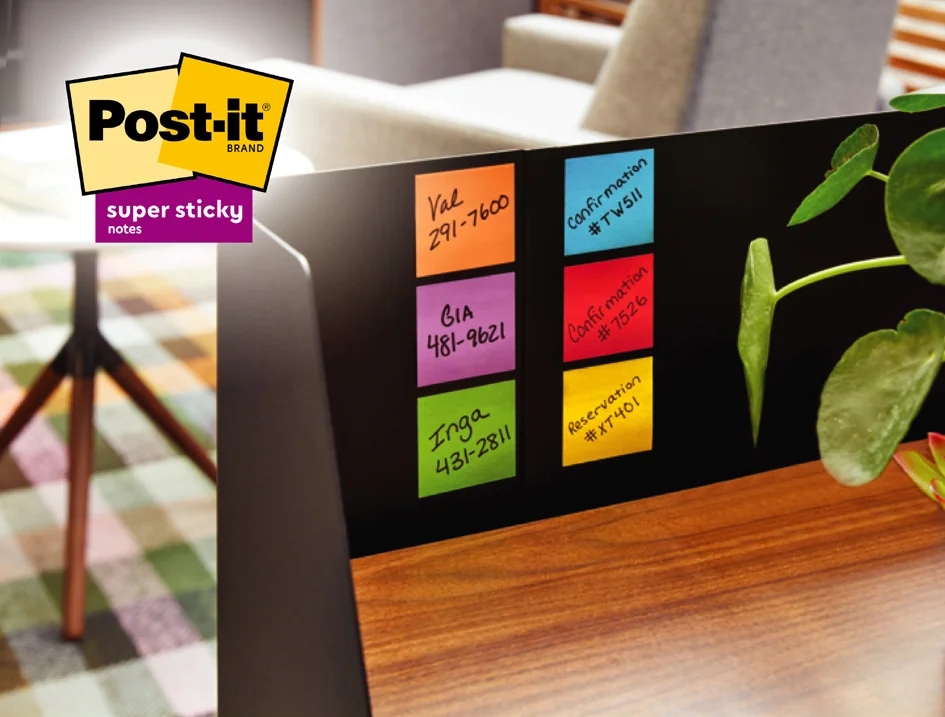 Post-it Bloc-note super sticky notes, 76 x 76 mm, vert - OEM 6546SA