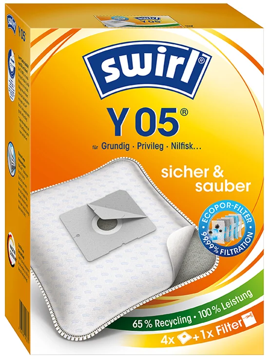 swirl Sac d'aspirateur Y 05, avec filtre MicroporPlus - OEM 4006508191871