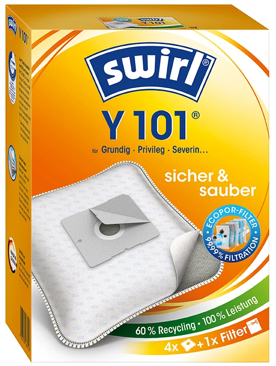 swirl Sac d'aspirateur Y 101, avec filtre MicroporPlus - OEM 4006508188123