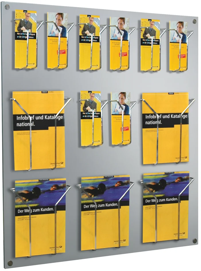 kerkmann Présentoir à prospectus mural Focus, 18 bacs max. - OEM 43620114