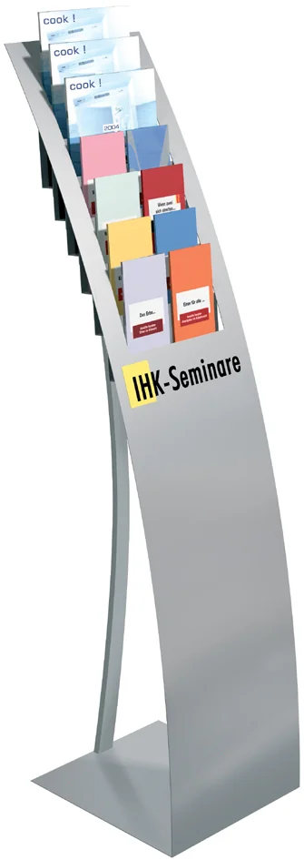 kerkmann Présentoir à prospectus sur pied Varia, gris - OEM 41650914