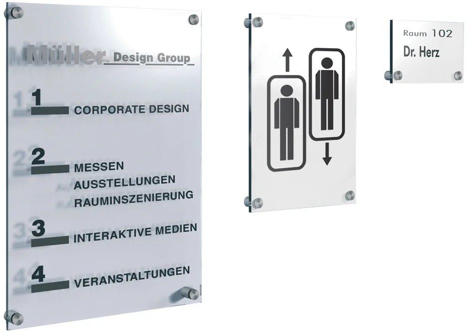 kerkmann Plaque de porte Sign, A3, verre acrylique - OEM 43695284