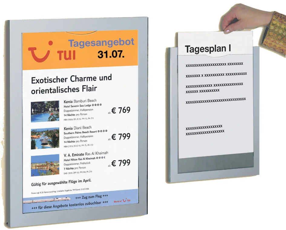 kerkmann Cadre pour affiche Daily, format A3, gris argent - OEM 43649914