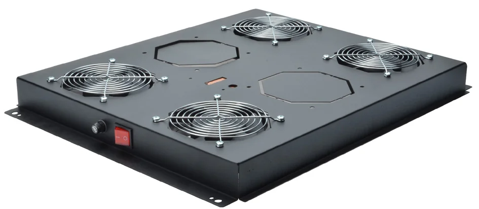 DIGITUS unité de ventilation, 6 ventilateurs,(RAL9005), noir - OEM DN-19 FAN-6SRVB