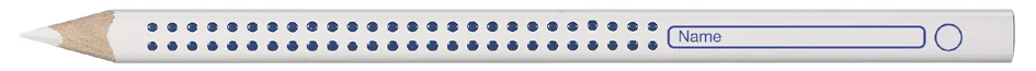 FABER-CASTELL Crayon pour cahier et tableau Jumbo GRIP blanc - OEM 110801