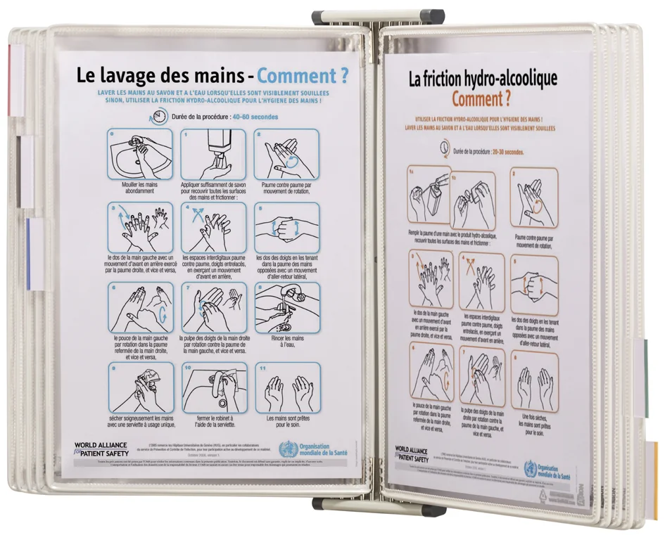 djois by tarifold Poche à pivot STERIFOLD Standard, A4, noir - lot de 10 - OEM 114507