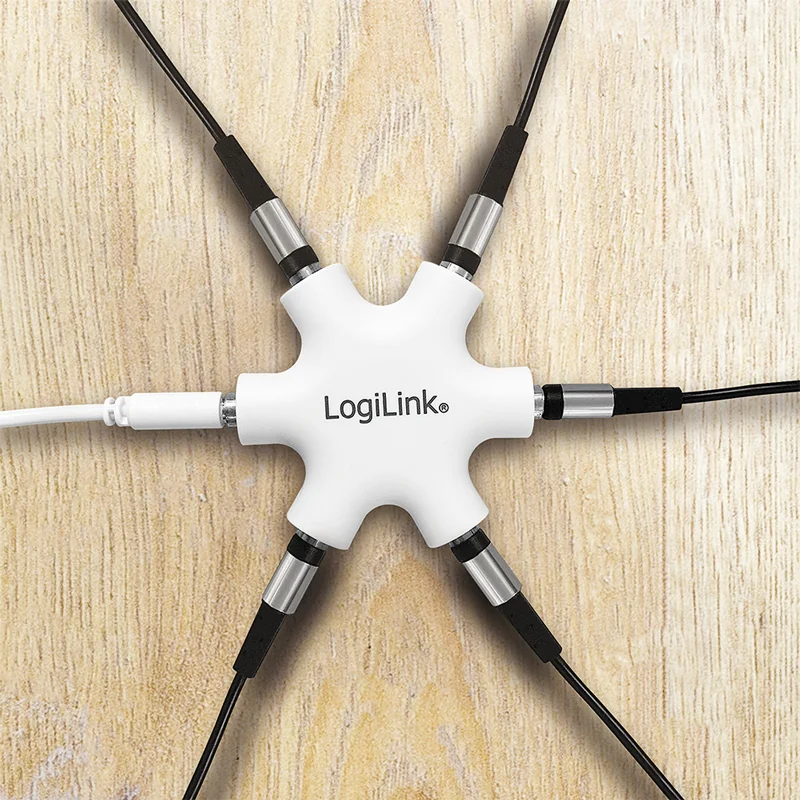 LogiLink Splitter audio LogiStar, blanc - OEM CA1088