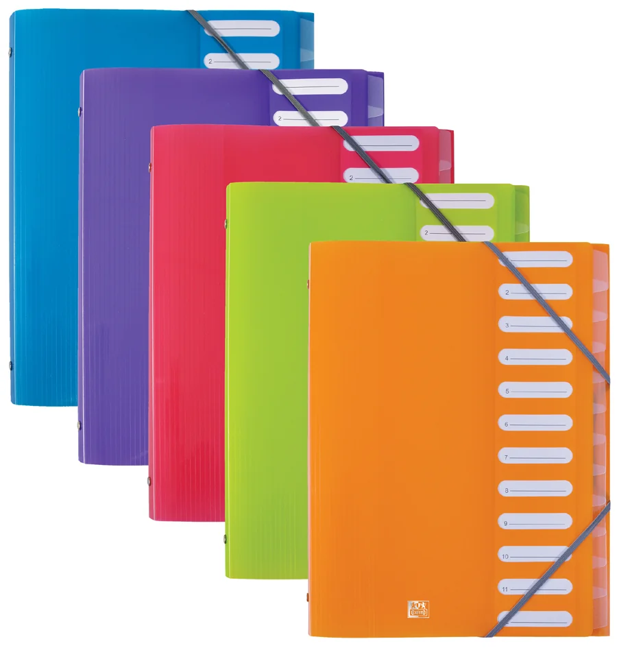 Oxford Trieur 'ELBA School Life', 8 positions, A4, PP - OEM 400010367