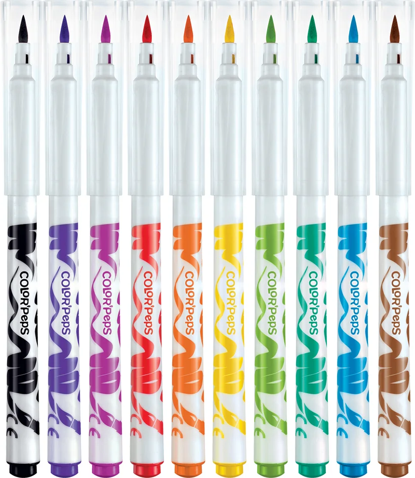 Maped Feutre COLOR'PEPS Brush, étui en carton de 10 - OEM 848010