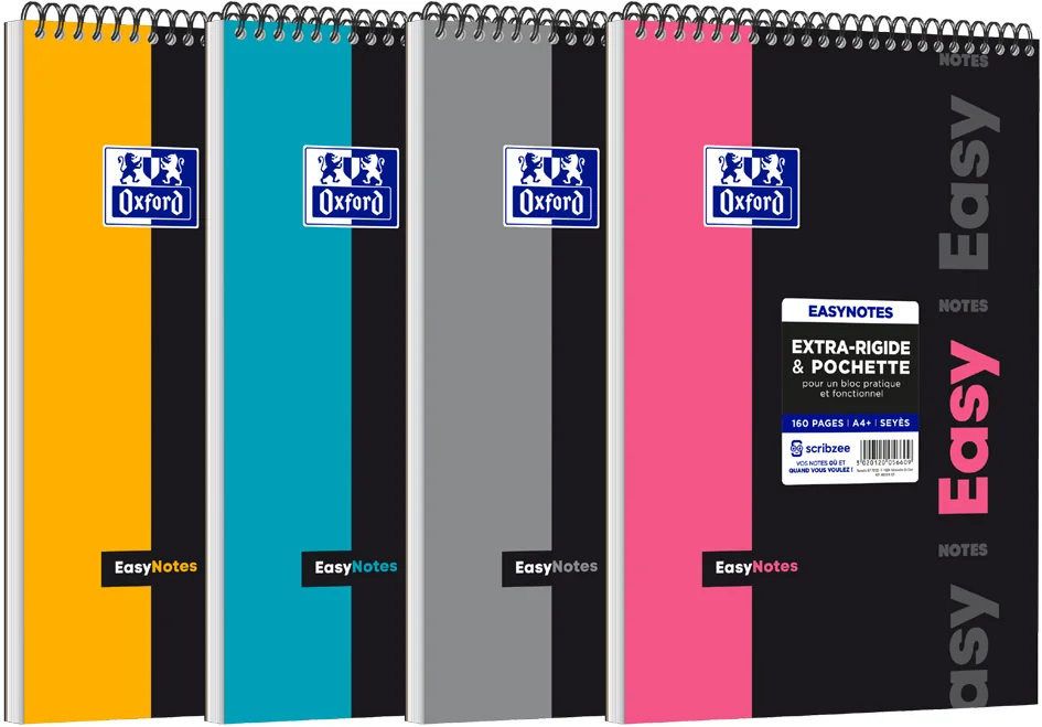 Oxford Etudiants Bloc-notes à spirale 'EASYNOTES', A4+ - OEM 400019527