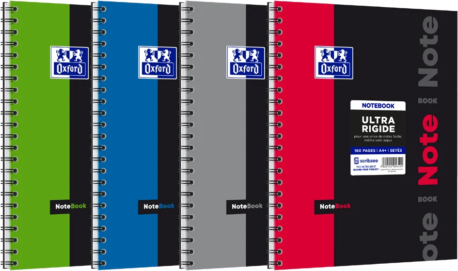 Oxford Etudiants Cahier à spirale 'NOTEBOOK', A4+, seyès - OEM 400037405