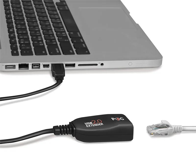 LogiLink Kit extenseur USB 2.0, adapté pour PoE, noir - OEM UA0207