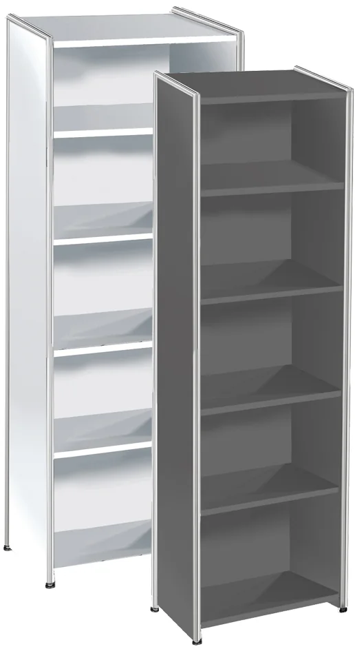 kerkmann Etagère ARTLINE, 5 étagères, (L)800 mm, anthracite - OEM 13750213 – Image 2