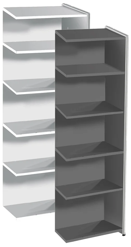 kerkmann Etagère ARTLINE, 5 étagères, (L)410 mm, anthracite - OEM 13750413 – Image 4