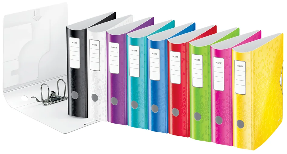 LEITZ Classeur Active WOW, 180 degrés, 80 mm, jaune - OEM 1106-00-16