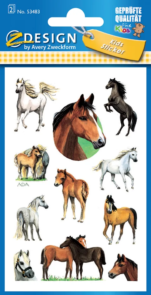 AVERY Zweckform Sticker ZDesign KIDS 'Cheval', scintillant - OEM 53483