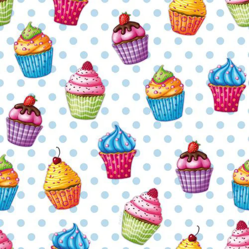PAPSTAR Serviette à motif 'Muffin', 330 x 330 mm - OEM 89480