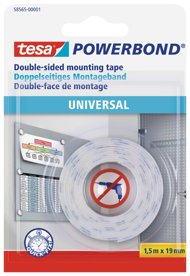 tesa Adhésif double face de montage Powerbond Universal - OEM 58565-000001-00