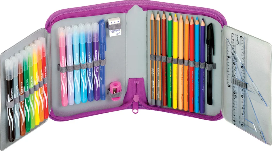 Maped Trousse Fairy, en polyester, rose, garni - OEM 967812