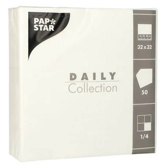 PAPSTAR Serviettes, 320 x 320 mm, 3 couches, vert pomme - OEM 89631