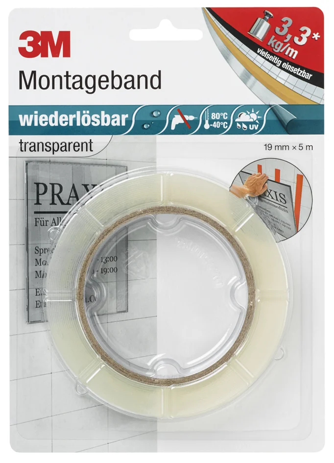 3M Scotch Bande de montage 'enlevable', 19mm x 5m - OEM DT-8899-0019-7