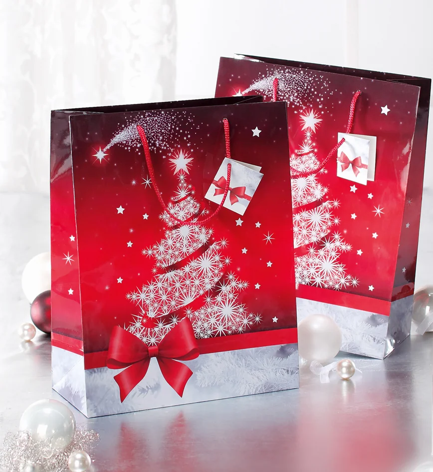 sigel Sac cadeau de Noël 'Sparkling Tree', petit - OEM GT023
