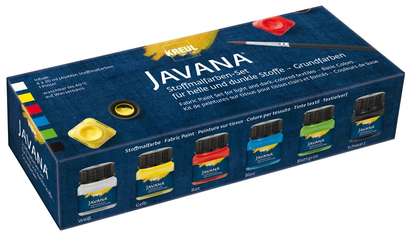 KREUL Peinture pour textiles JAVANA, kit créatif - OEM 90598