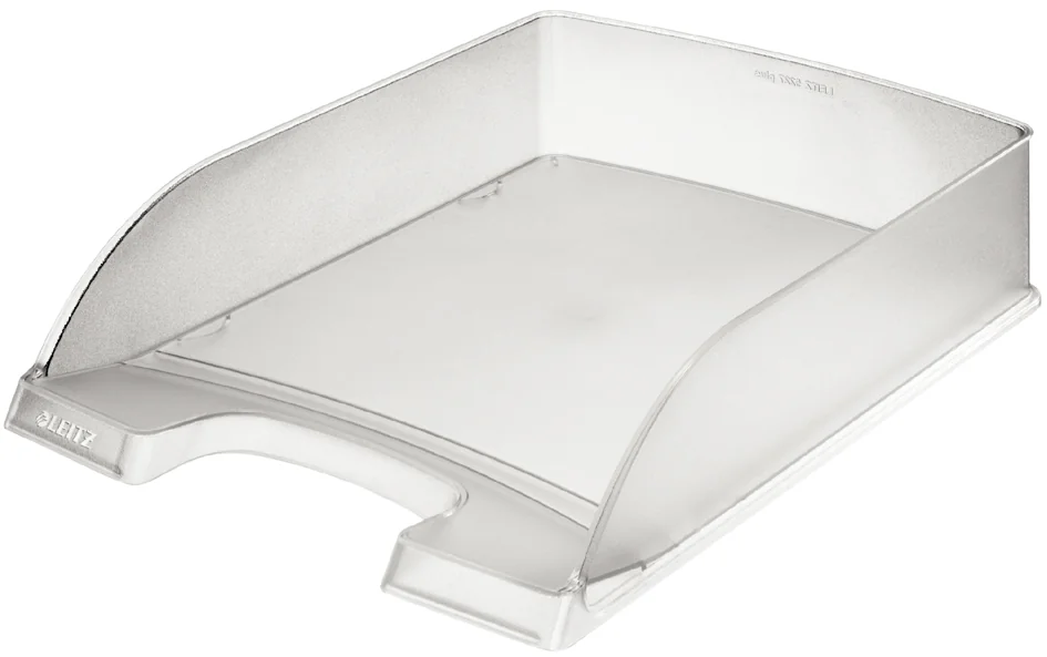 LEITZ Corbeille à courrier Plus standard, A4, givré - lot de 5 - OEM 5227-00-03