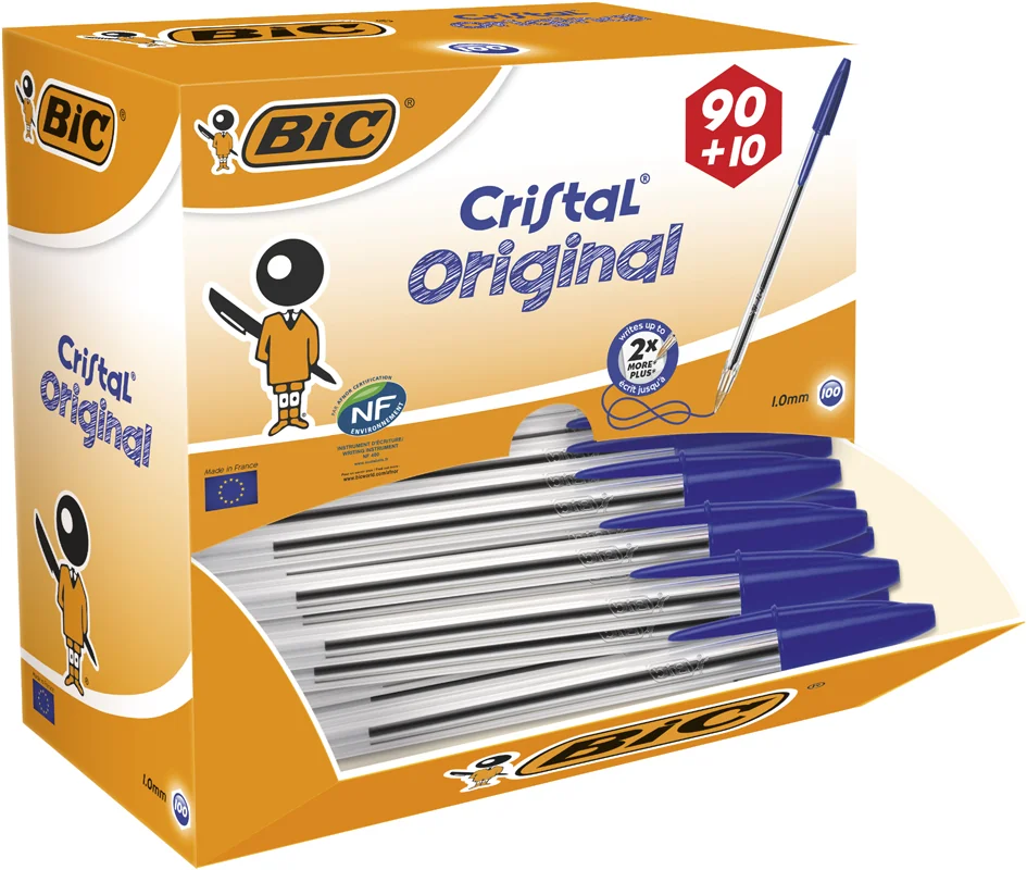 BIC Stylo à bille Cristal Original, VALUE PACK, noir - OEM 942911