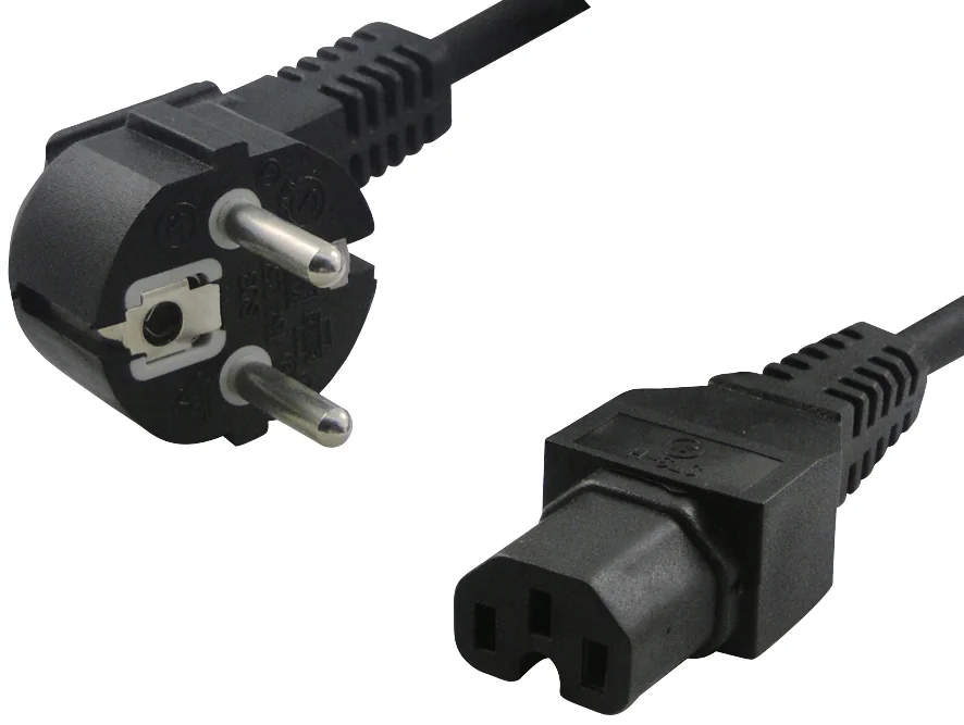LogiLink Câble d'alimentation contact de securité, coudé, 2m - OEM CP105