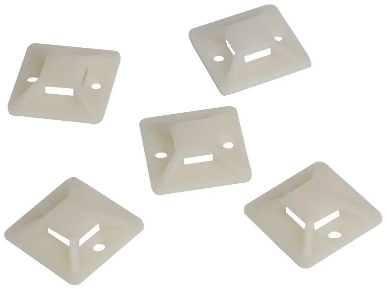 LogiLink Embases autoadhésives, 28 x 28 mm, nature - OEM KAB0044 – Image 2