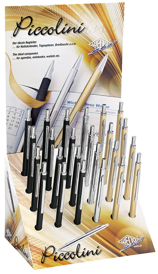 WEDO Stylo à bille pour calendrier Piccolini, présentoir 24 - lot de 24 - OEM 261 10089