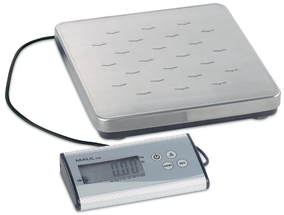 MAULcargo Pèse-paquet, capacité: 50 kg, gris, avec bloc de - OEM 17950 09