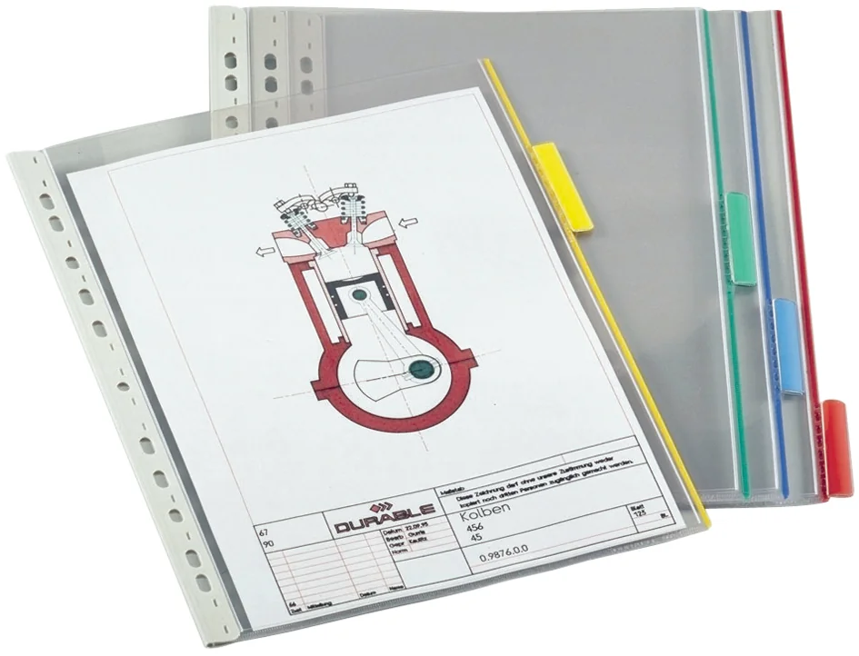 DURABLE Plaque pochette FUNCTION, A4, transparent - lot de 5 - OEM 5607-03 – Image 2