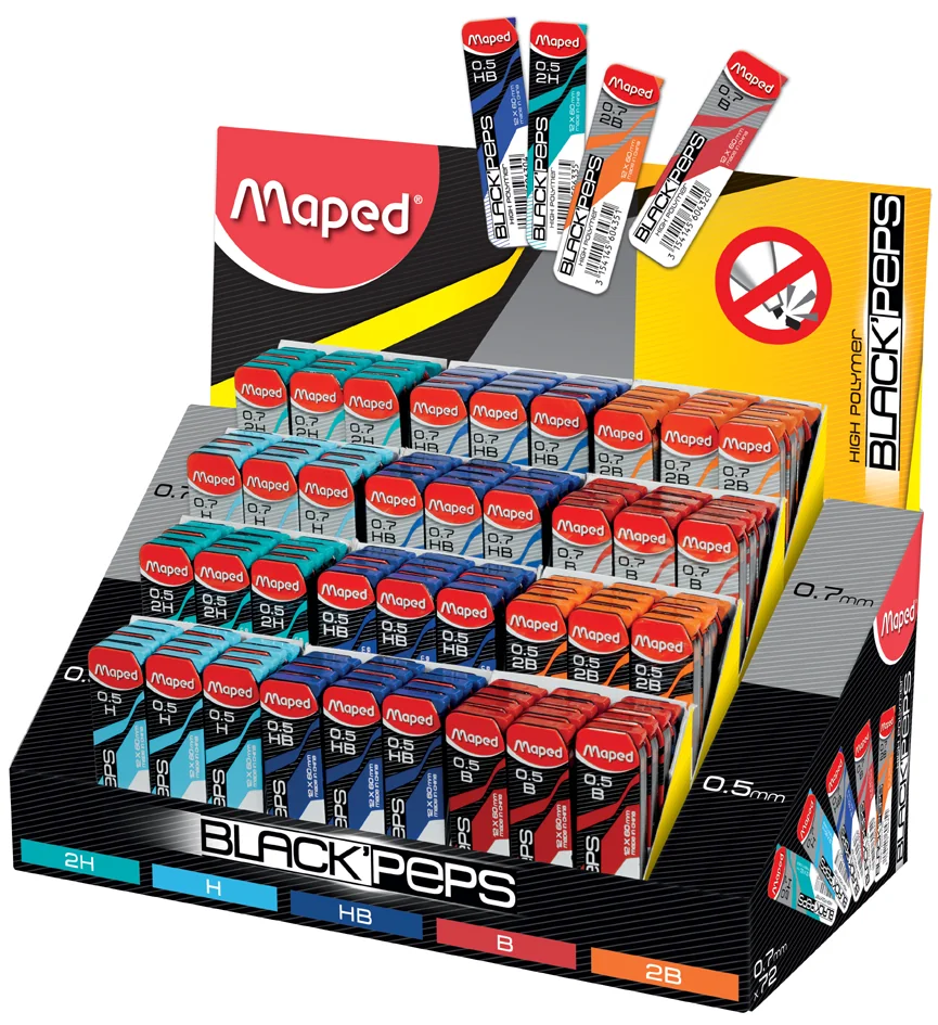 Maped Mine pour porte-mines BLACK'PEPS, présentoir de 144 - OEM 897523