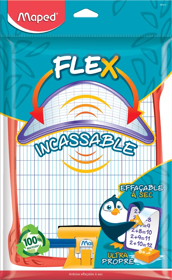 Maped Ardoise FLEX, effaçable à sec, blanc - OEM 583510