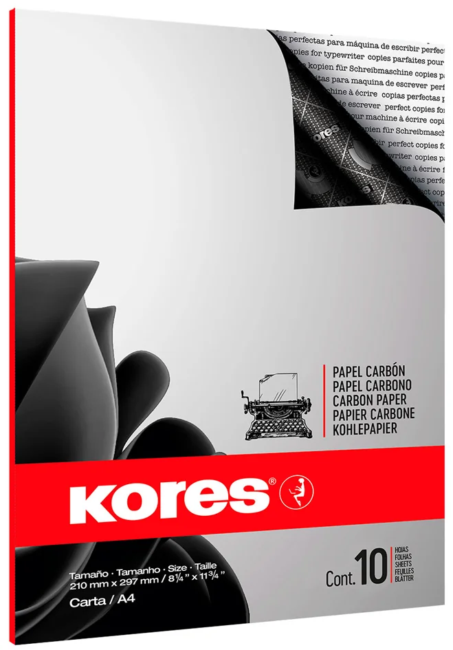 Kores papier carbone, format A4, 100 feuilles, noir - OEM KD78492