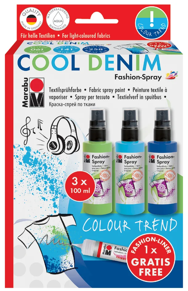 Marabu Peinture textile à vaporiser 'Fashion-Spray' - OEM 1719000000084
