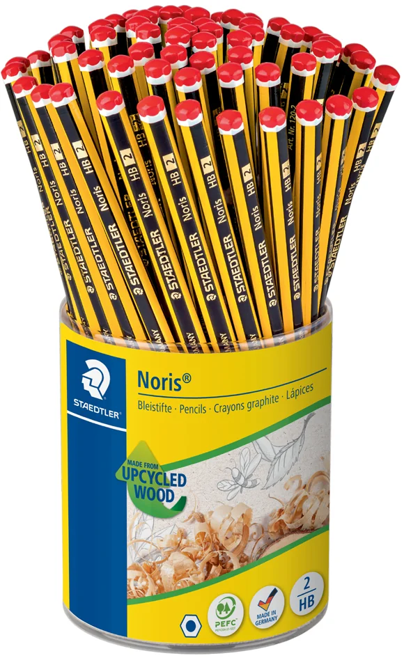 STAEDTLER Crayon de papier Noris, hexagonal, pot de 72 - OEM 120-2 KP72