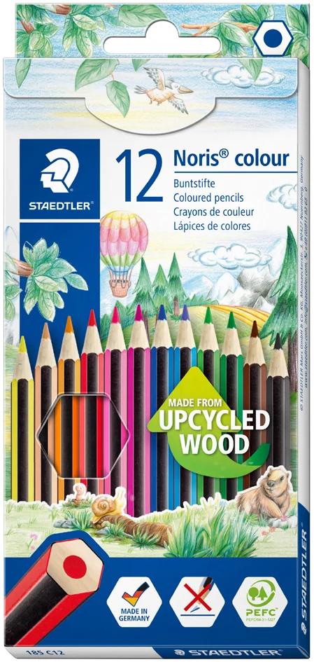 STAEDTLER Crayon de couleur Noris Colour, étui carton de 18 - OEM 185 C18