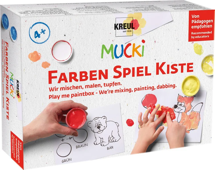 KREUL Gouache aux doigts 'MUCKI', kit 5 x 50 ml - OEM 29100