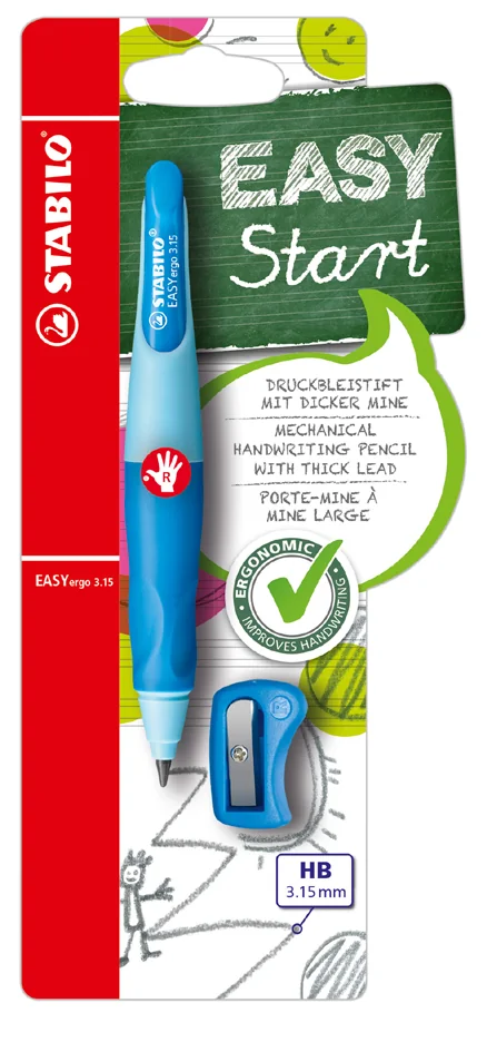 STABILO Porte-mines d'apprentissage easYergo 3.15, rose - OEM B-46870-5