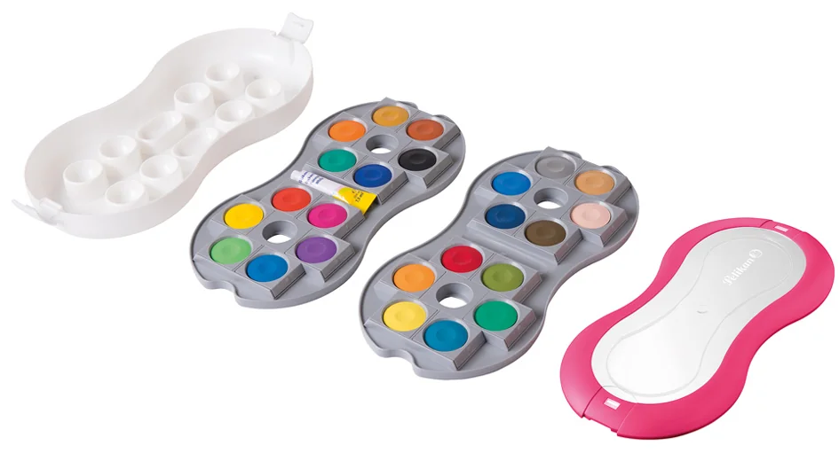 Pelikan Boîte de peinture Space+, 24 couleurs, rose - OEM 100401579