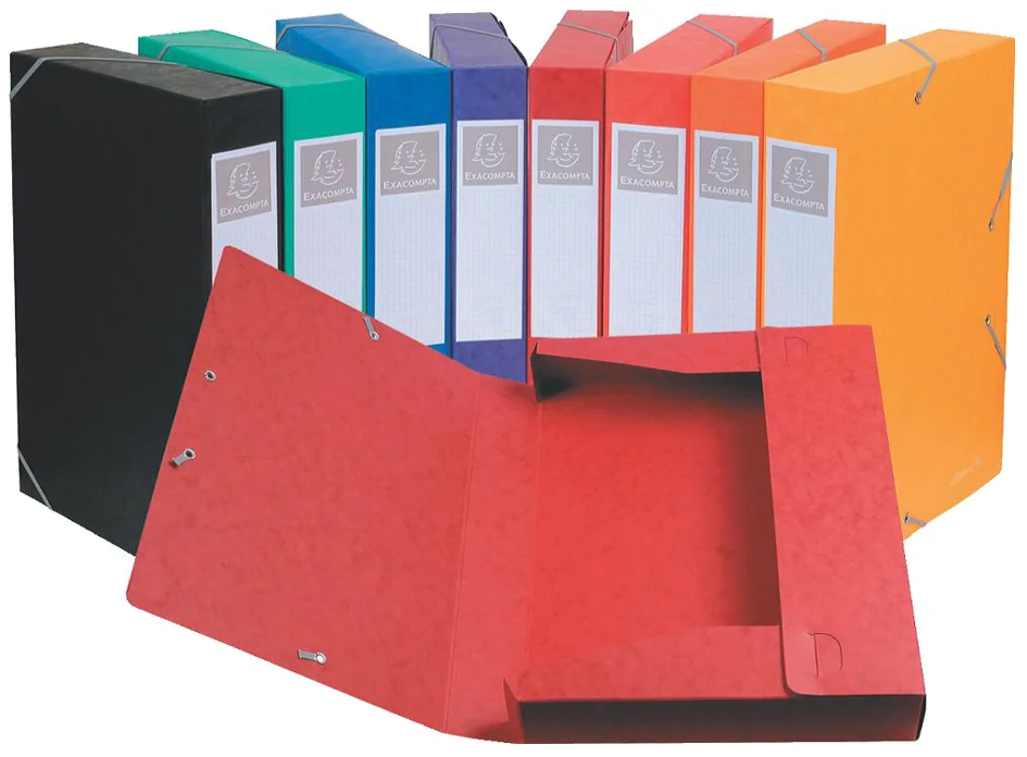 EXACOMPTA Boîte de classement Cartobox, A4, 60 mm, noir - OEM 16016H