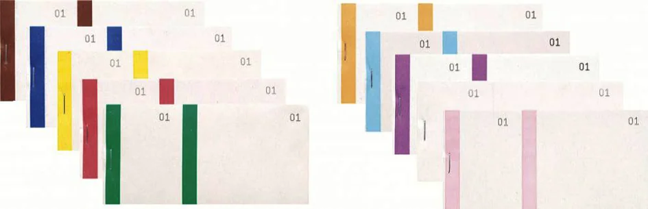 EXACOMPTA Bloc vendeur, 66 x 135 mm, assorti - lot de 10 - OEM 96399E