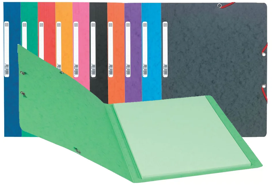 EXACOMPTA Chemise à élastiques, A4, carton, vert tilleul - OEM 5563E