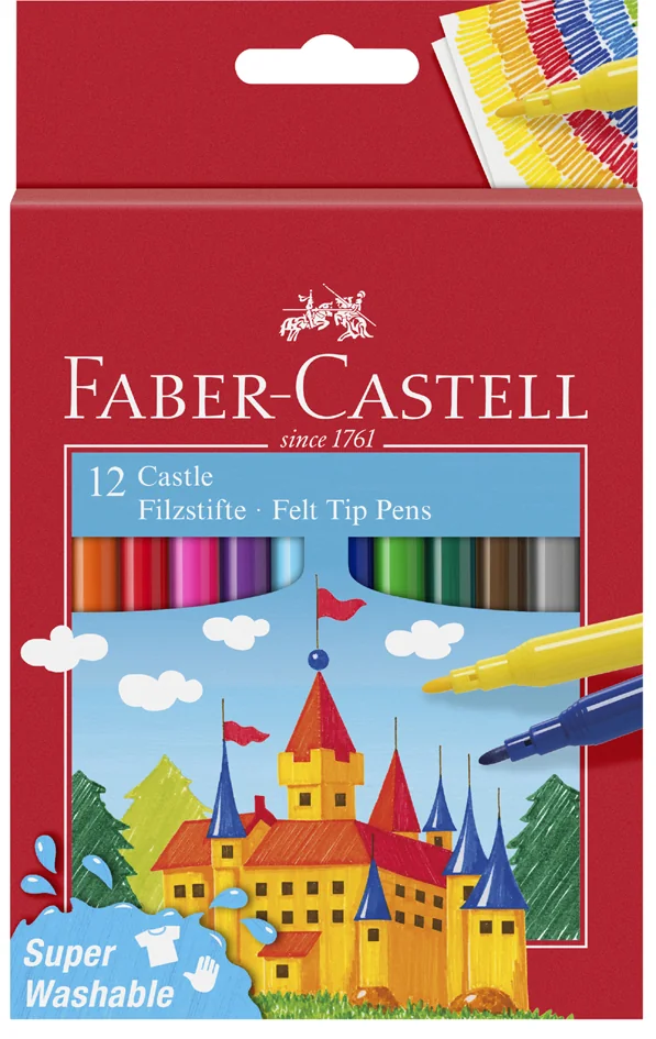 FABER-CASTELL Feutre CASTLE, étui carton de 24 pièces - OEM 554202