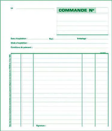 EXACOMPTA Manifold 'Commandes', 210 x 180 mm, dupli - OEM 13104E